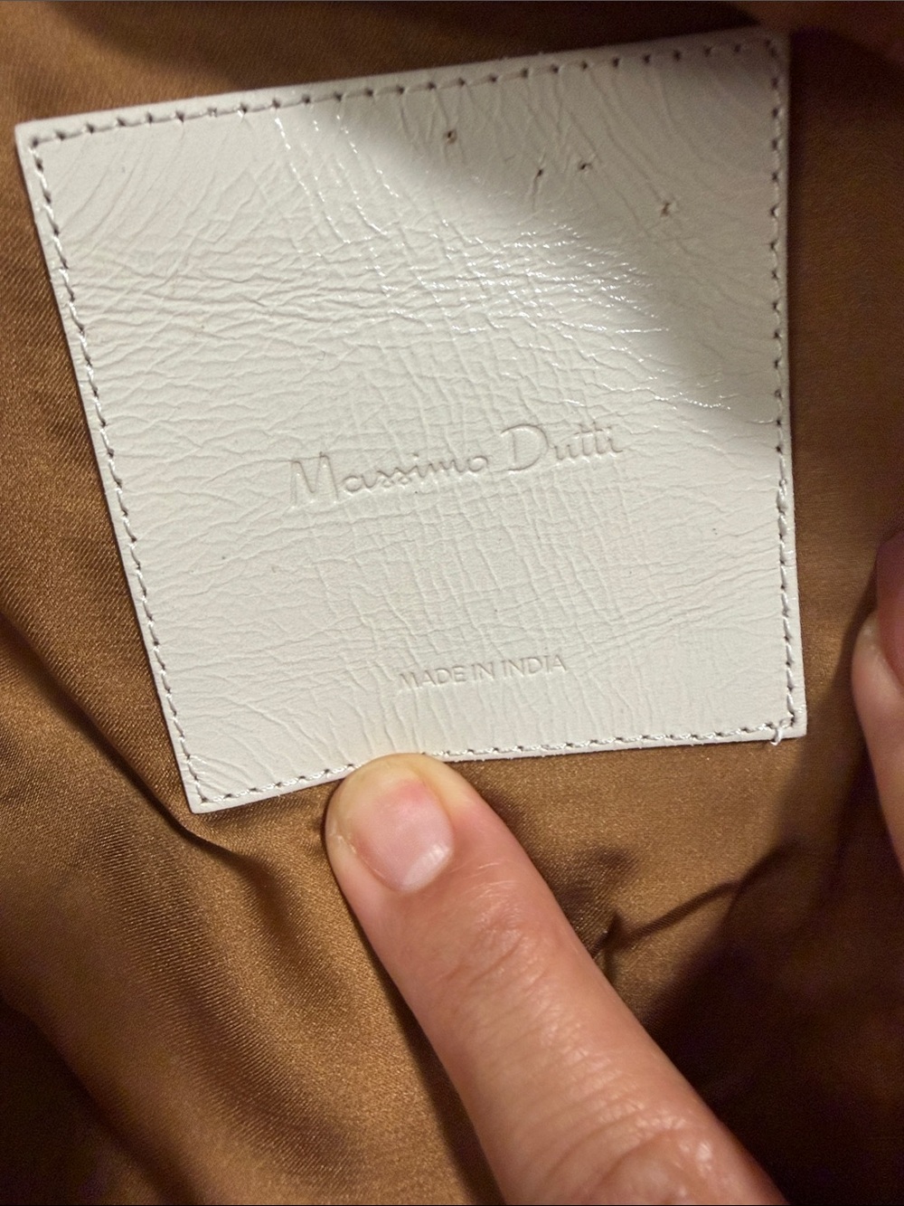 Classic Asymmetric Zip Leather Jacket - Tan - Picture 11 of 14